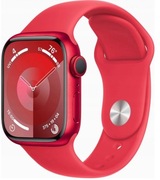 NOWY Apple Watch Series 9 41mm Red AI Red Sport Band M/L Cellular Gwarancja