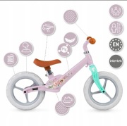 Rowerek biegowy dla dziewczynki, koła 12'' MoMi ULTI, różowy UZYWANY