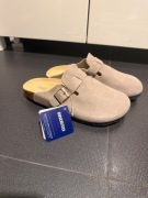 piękne Birkenstock Boston Taupe rozm. 39  nowe skóra naturalna 