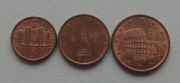 WŁOCHY 2006 - 1cent, 2 cent, 5 cent