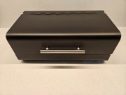 Chlebak, pojemnik na pieczywo, czarny, metalowy