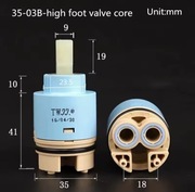 Wkład ceramiczny 35 mm do baterii – zawór mieszający, wysoka szpula