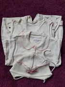 Komplet kaftanik śpiochy czapka dla dziewczynki f.