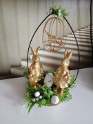 Stroik, dekoracja wielkanocna, ozdoba świąteczna, rękodzieło