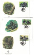 02-FDC-KT27-X-Rwanda, WWF-Fauna-Goryle,1985r