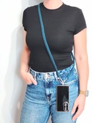 Długi pasek do telefonu torebki, aparatu 126cm Bawełna makrama rękodzieło 