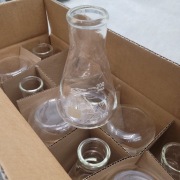 Kolba stożkowa laboratoryjna 10 sztuk szkło borokrzemowe