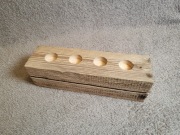 Świecznik eko na 4 teelighty HANDMADE