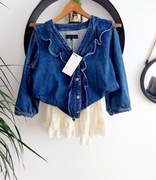 Koszula jeansowa zara falbanki Nowa 38M