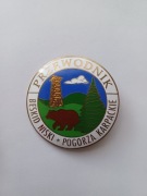 PRZEWODNIK BESKID NISKI POGÓRZA KARPACKIE emalia piecowa 5 cm