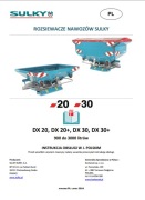 Instrukcja obsługi SULKY DX 20, DX 30 PL