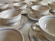 Zestaw 12 filiżanek i talerzyków Tułowice seria Liść