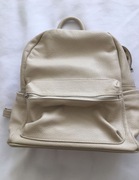 Plecak skórzany kremowy