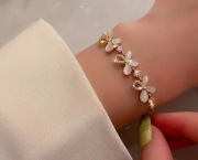 Bransoletka vintage motylki stal nierdzewna 304 + pudełko