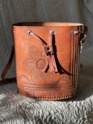 Nowa Ręcznie robiona skórzana torebka z Meksyku ! Nowy z metką