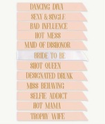 12 Sztuk/zestaw, Szarfa upominki Na Ślub Wieczór Panieński