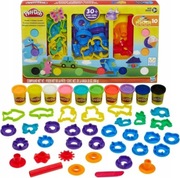 PLAY-DOH CIASTOLINA DUŻY ZESTAW KREATYWNY +30 AKCESORIÓW i 10 TUB