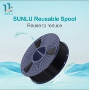 Sunlu PLA Black czarny 1kg REUSABLE SPOOL