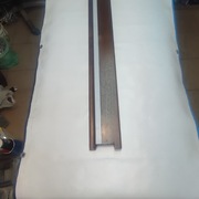 próg drewniany do drzwi Gerda kolor orzech ciemny wymiar 80 N nietypowy 