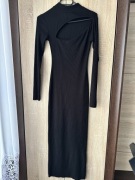 Długa sukienka prążkowana Zara S