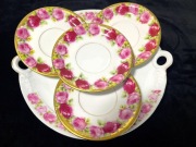 ZABYTKOWA PORCELANA ,KLASYCZNE RÓŻE,ŚLĄSK,ROSENTHAL.