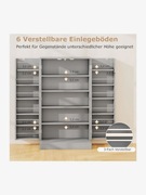 Costway Szafa podłogowa Szary 59x30x104cm KC57806HS