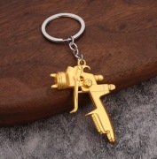 Metalowy brelok – pistolet lakierniczy
