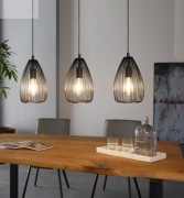 Lampa Wisząca EGLO Clevedon 49142 | Styl Loft/Vintage | 3x E27 usz.opak