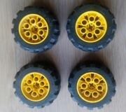 Lego Koło 20x30 4266 Opona Felga (komplet 4 sztuk) 4266c01