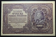 Banknot Polska IIRP 1000 Marek Polskich 1919 r. I SERJA DN Stan -I -UNC
