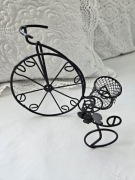 Rower figurka vintage rower z metalu czarny ozdoba