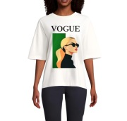 Stylowa Oversizowa Koszulka inspirowana Vogue 