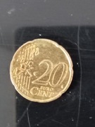 Moneta 20 euro centów 