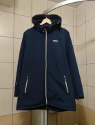 Granatowa kurtka XXL typu softshell marki Nordberg w rozmiarze 2XL. Wyposaż