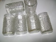 Kpl 6 KIELISZKI Drost LODOWY GRYS PRL karczmiak