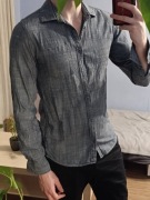 Koszula męska granatowa, rozm. S