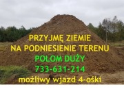 Przyjmę ziemię, glinę na podniesienie terenu Małopolska Połom Duży 32-720
