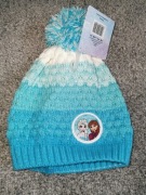 Czapka zimowa Kraina Lodu Elsa Anna niebieska 