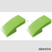 LEGO 11477 SKOS ZAOKRĄGLONY 2 x 1 x 2/3 limonka - 2 szt