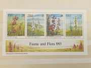 Bloczek, blok 10 Irlandia flora 1993