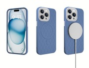 iPhone 15 pro Back Cover, Blue TPU+PC, Anti-Slip