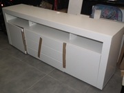 Piękna duża komoda,szafka RTV, biała połysk, 200/75/45cm, okolice Wrocławia
