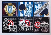 Zestaw vlepki Lech Poznań, Łazarz, Swarzędz, 28 sztuk + gratisy
