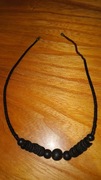 Naszyjnik czarny stan bdb