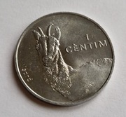 Andora 1 centym, 2002 Kozica pirenejska