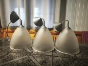 Lampy sufitowe 3 sztuki  szklane