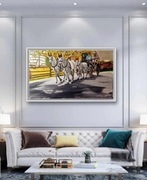 Obraz Olejny Na Płótnie 130x81 cm – Bartłomiej Naskrent – Certyfikat + Rama