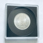 1 zł złoty 1975 bzm, moneta w kapslu