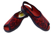 Buty dziewczęce Kapcie Sandałki Czerwone Befado 33