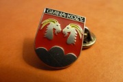 Kozy Pow. Bielsko-Biała Herb 2. wersja pin przypinka